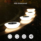 Solar-Bodenleuchte mit 14 LEDs und 360°-Bodenbeleuchtung – 4er-Set Zorenza