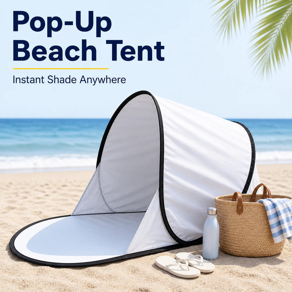 Pop-Up Strandzelt mit UV-Schutz – Sonnenschutz -    Zorenza