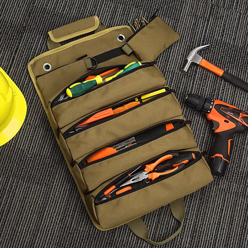 Aufrollbare Werkzeugtasche mit abnehmbaren Fächern Zorenza