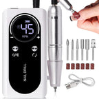 Professionele 45000 RPM elektrische draagbare nagelboormachine Oplaadbare geluidsarme nagelschuurmachine Bestand voor manicure salon gereedschap Zorenza