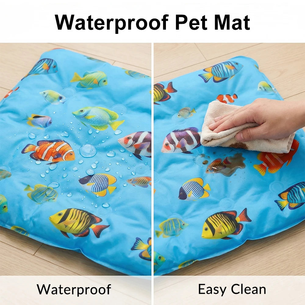 Kühlmatte für Hunde und Katzen – Fisch-Design -    Zorenza