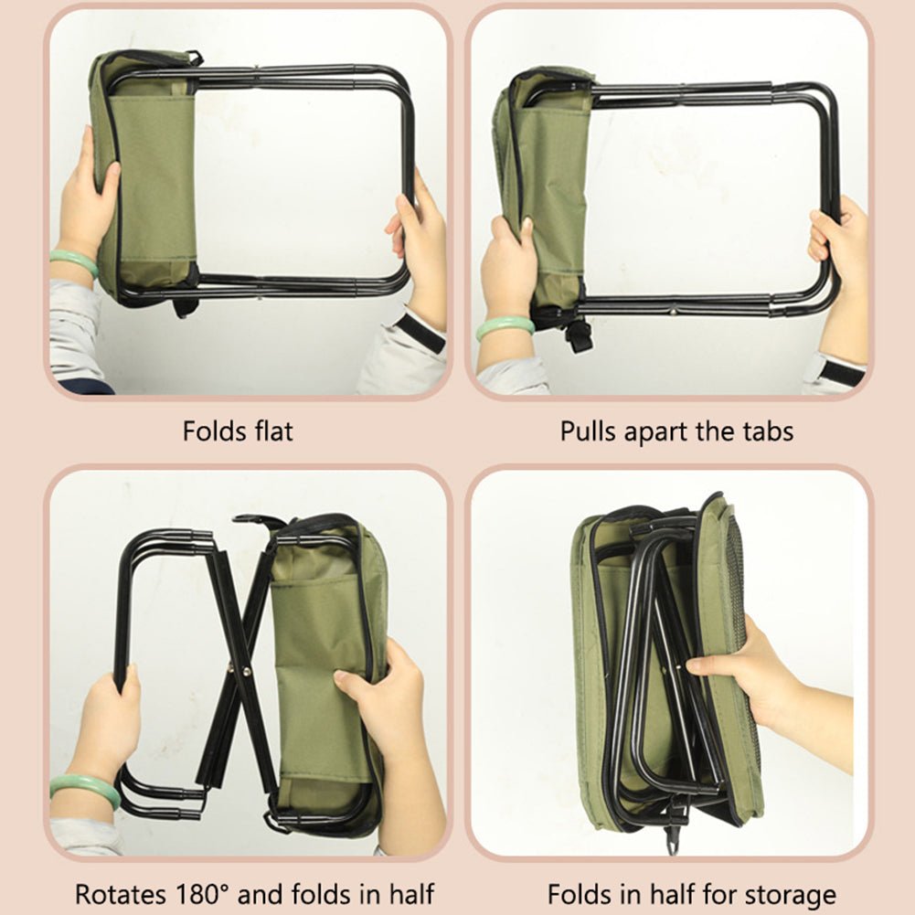 Klappstuhl mit Tragetasche – 2-in-1 für Outdoor -    Zorenza