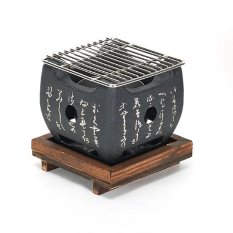 Tischgrill Holzkohle Koreanischer Stil – Kompakt und tragbar -    Zorenza