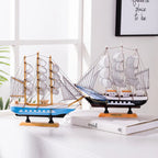 Segelschiff-Skulptur mit LED-Beleuchtung -    Zorenza