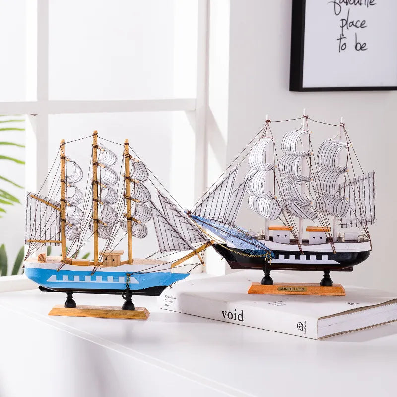 Segelschiff-Skulptur mit LED-Beleuchtung -    Zorenza