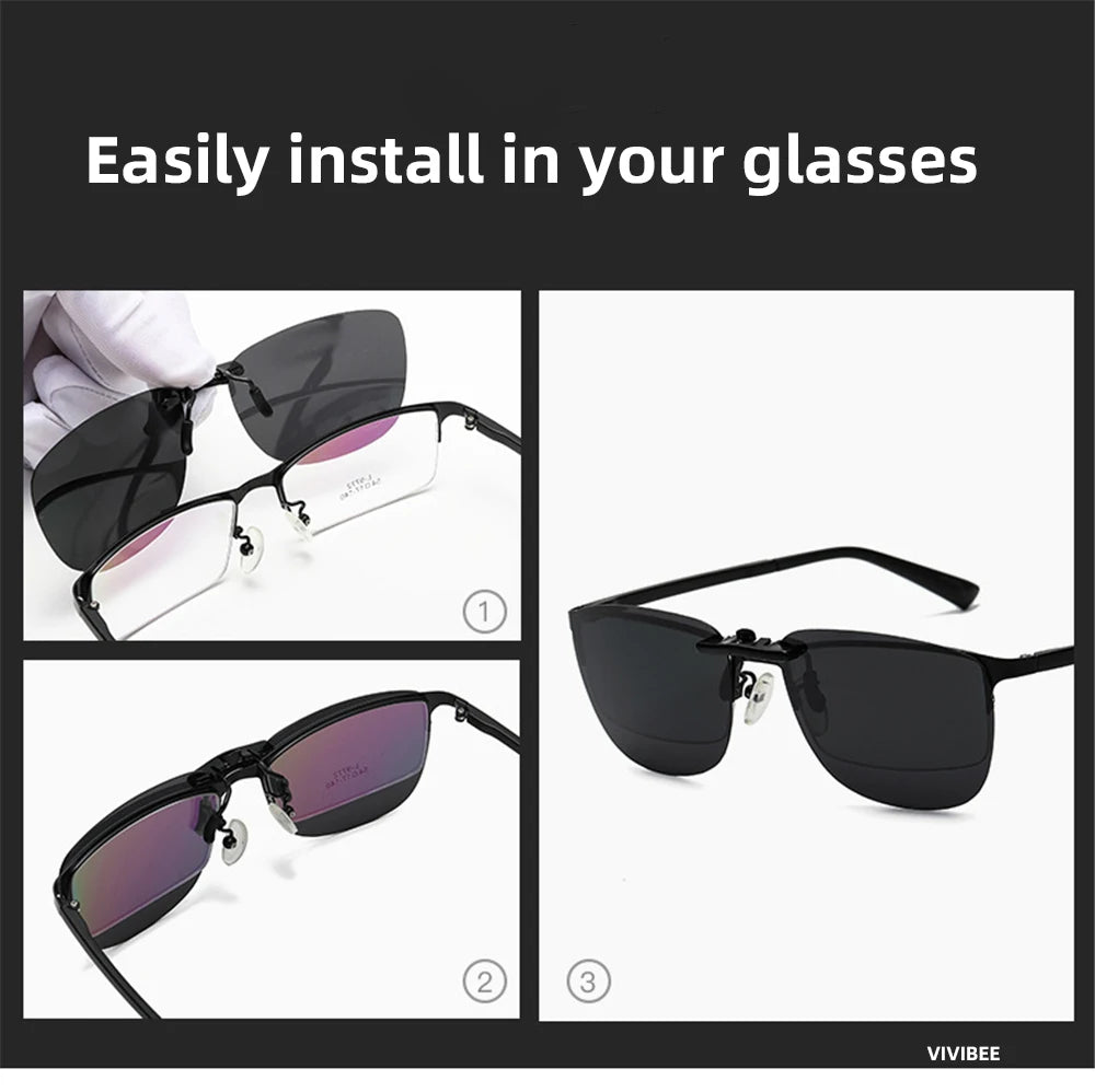 Clip-On Sonnenbrille polarisiert UV400 für Korrektionsbrillen -    Zorenza