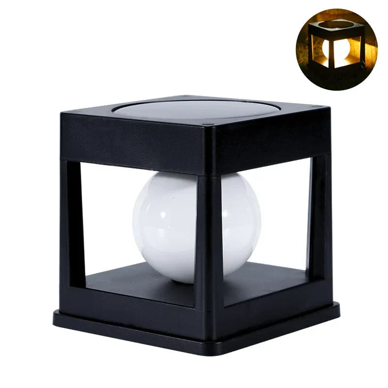 Solar-Gartenlaterne mit 2 Lichtfarben und automatischem Sensor -    Zorenza