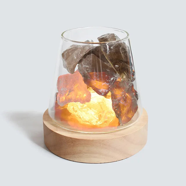 Salzlampe Himalaya mit Diffusor und Akku -    Zorenza