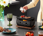 Tischgrill Holzkohle Koreanischer Stil – Kompakt und tragbar -    Zorenza