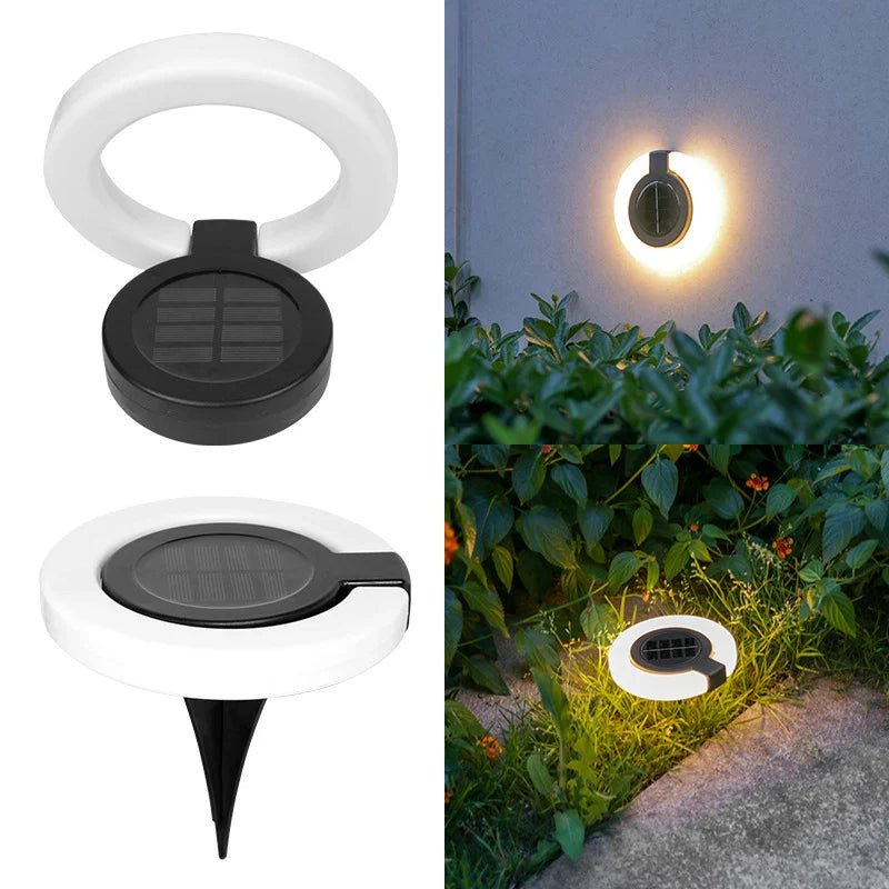 Solar-Gartenleuchte mit 360° schwenkbarem Leuchtkopf Zorenza