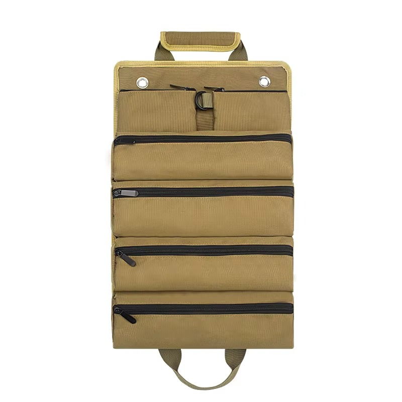 Aufrollbare Werkzeugtasche mit abnehmbaren Fächern Zorenza