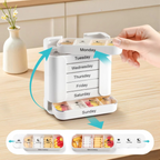 7-Tage Pillenbox mit Tageslabels -    Zorenza