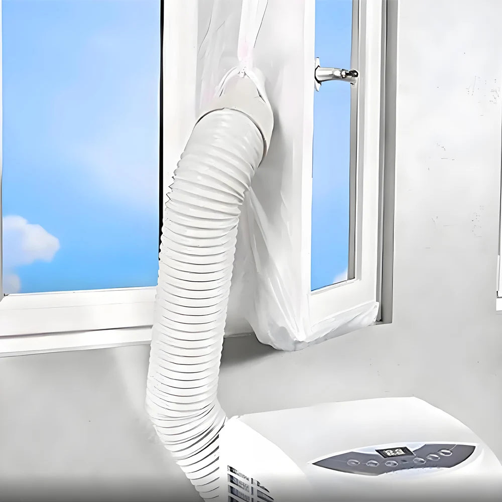 Fensterabdichtung für mobile Klimaanlage mit Reißverschluss -    Zorenza