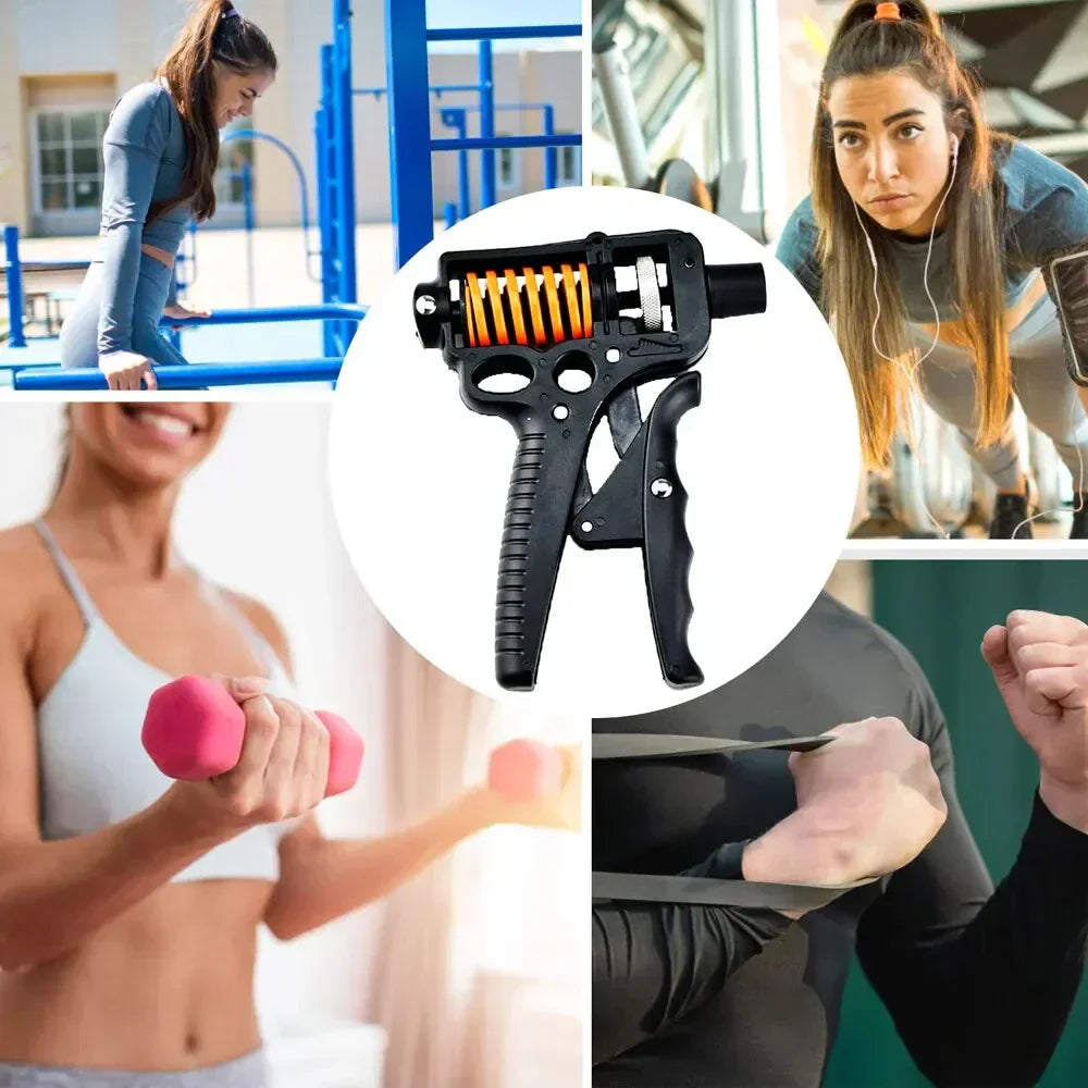 Handtrainer verstellbar 5-165kg – Griffkrafttrainer aus Stahl -    Zorenza