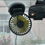 Auto-Ventilator 12V/24V/5V – Drehbar mit Zigarettenanzünder oder USB -    Zorenza