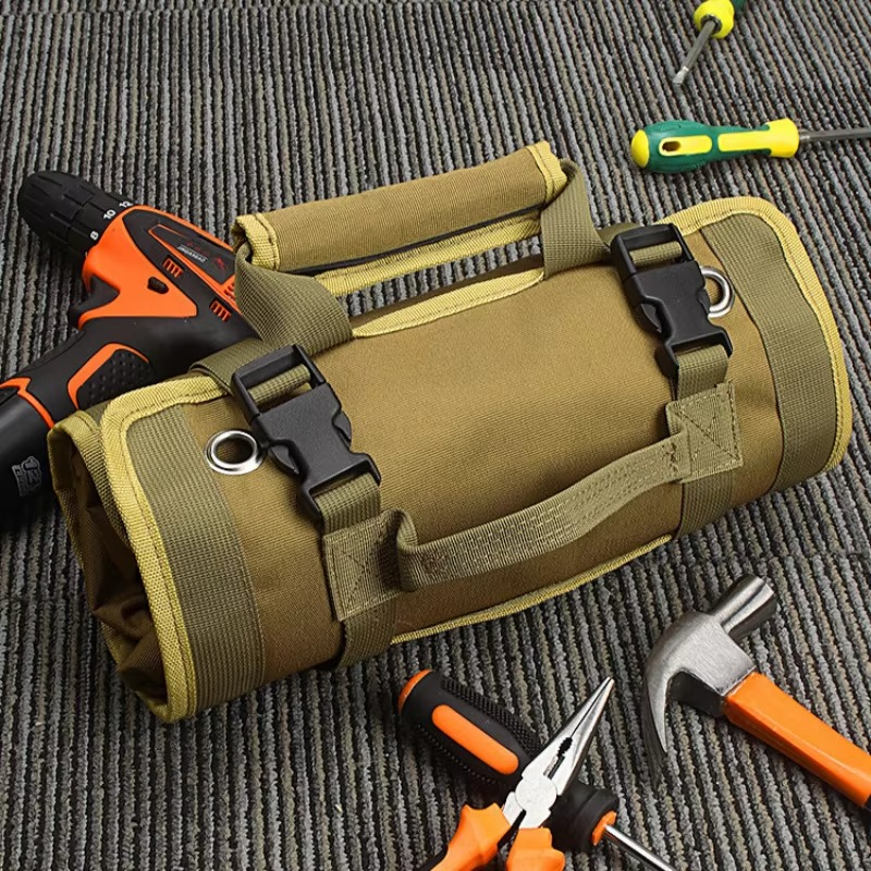 Aufrollbare Werkzeugtasche mit abnehmbaren Fächern Zorenza