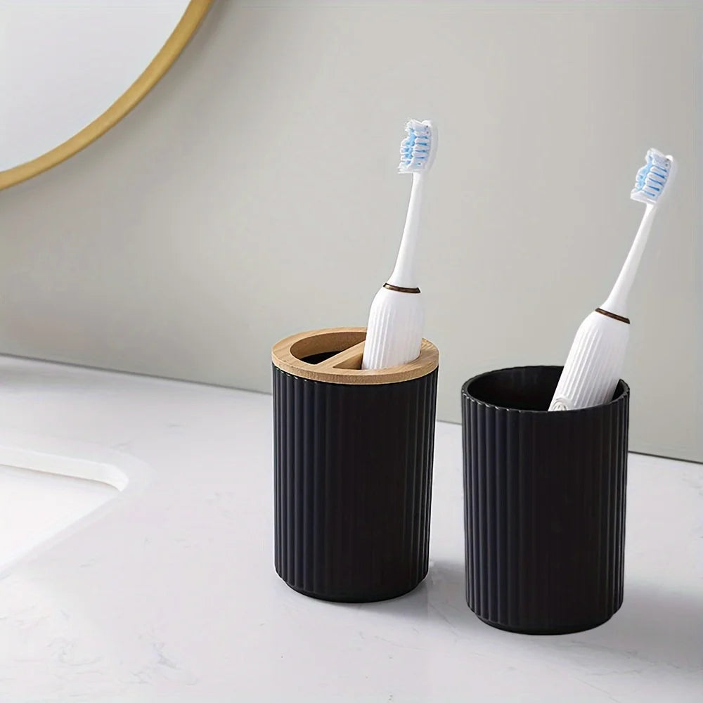 6 Piece Bathroom Set With Trash Can Toothbrush Holder Lotion Soap Dispenser Soap Dish Toilet Brush Bathroom Accessories Set Zorenza