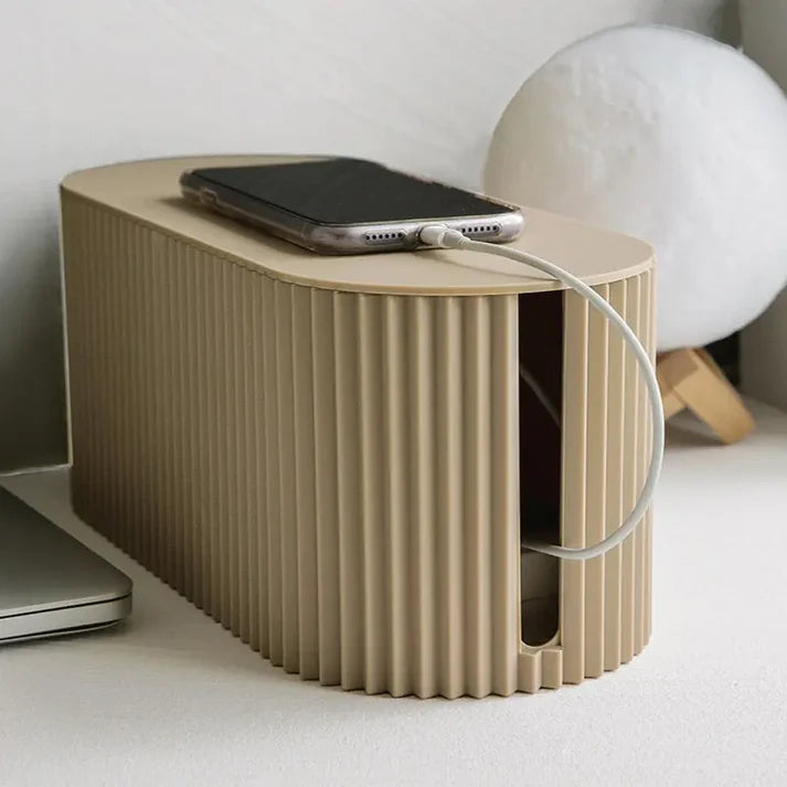 Kabelbox mit Deckel – Ordentliche Ladestation für Zuhause -    Zorenza
