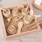 Holz-Spielküchen-Set mit 8 Teilen für Rollenspiele -    Zorenza