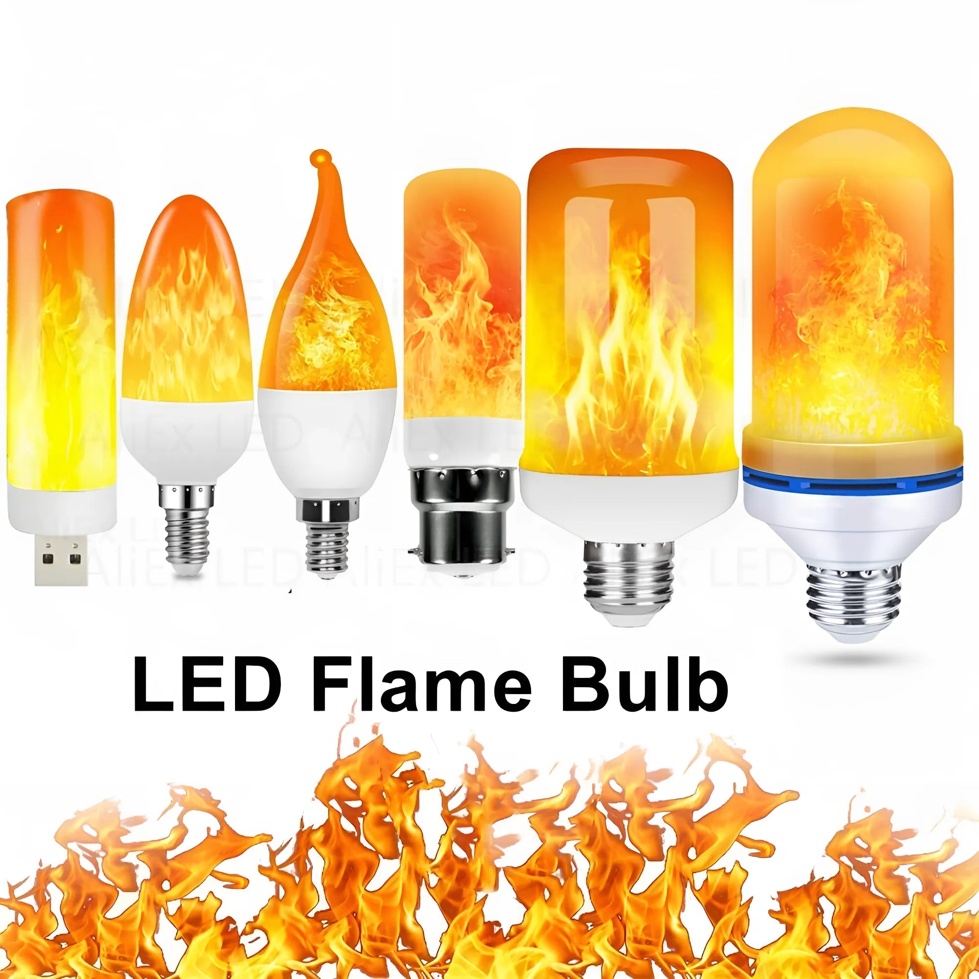 LED Flammenlampe mit beweglichem Flammeffekt -    Zorenza