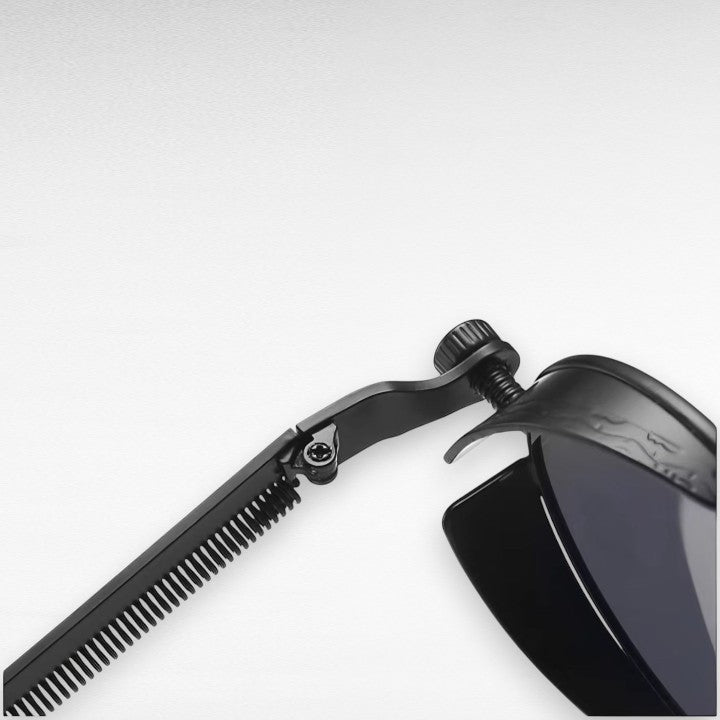 Sonnenbrille Steampunk Retro rund polarisiert UV400 Metallrahmen -    Zorenza