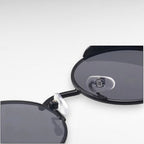 Sonnenbrille Steampunk Retro rund polarisiert UV400 Metallrahmen -    Zorenza
