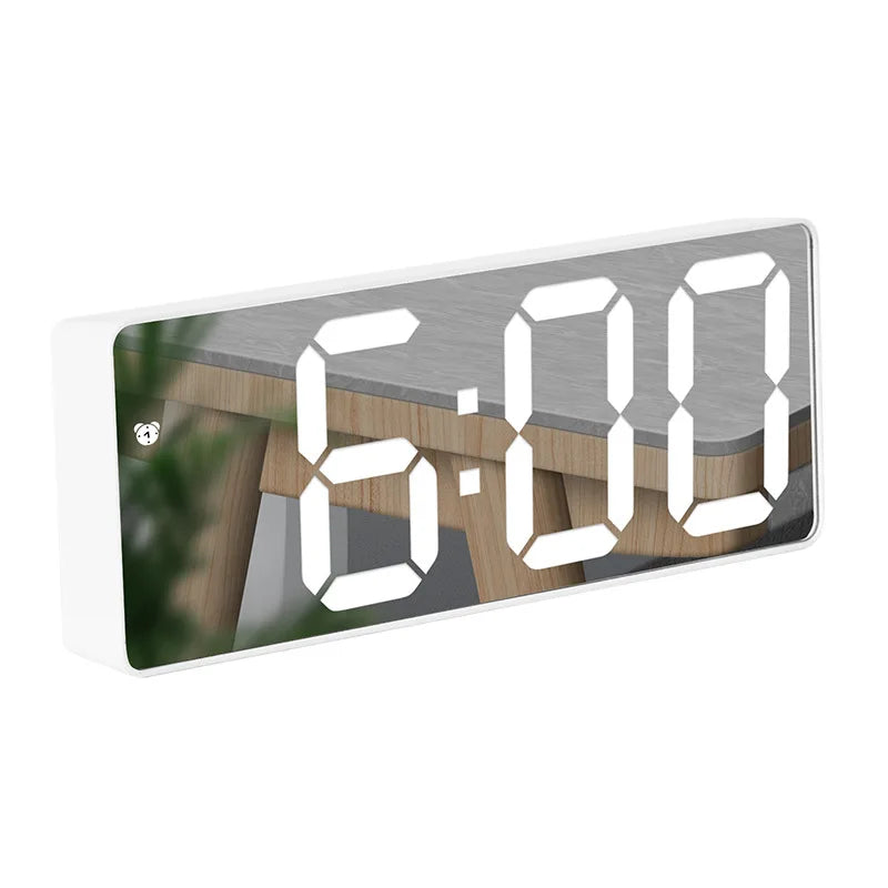LED-Digitalwecker mit Spiegeldesign und Temperaturanzeige -    Zorenza