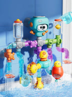 Badespielzeug Roboter mit Rohren und Ventilen, 21-teilig -    Zorenza