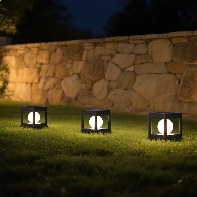 Solar-Gartenlaterne mit 2 Lichtfarben und automatischem Sensor -    Zorenza