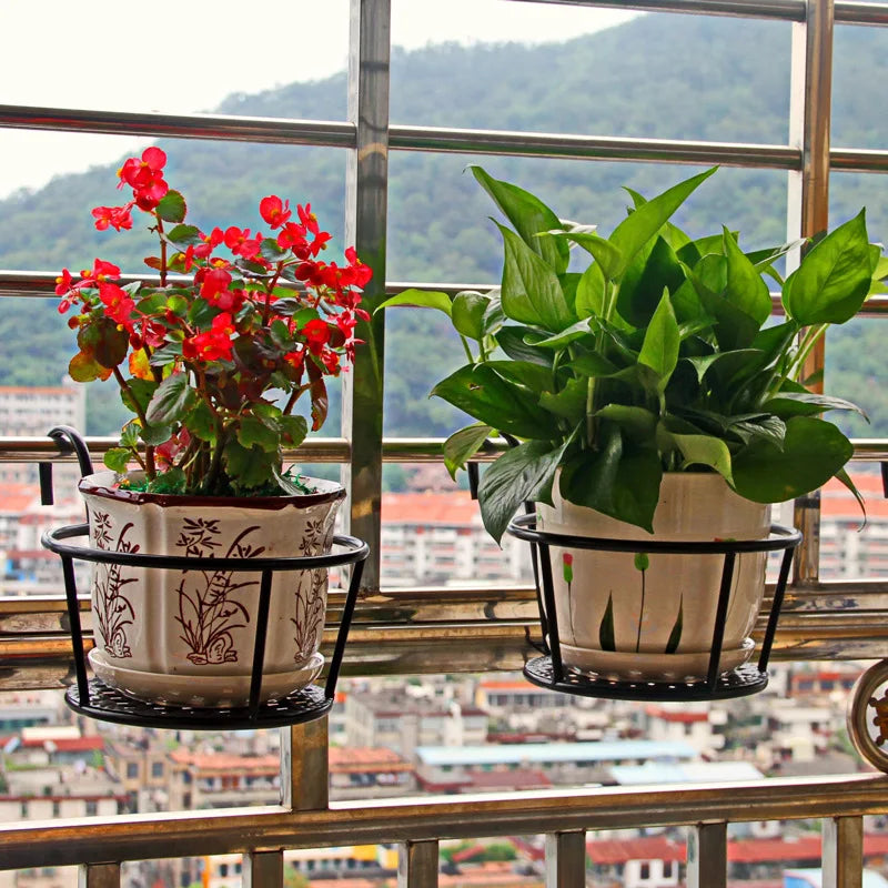 Hängende Balkon-Topfhalter mit Haken – 3er-Set Zorenza