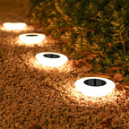 Solar-Bodenleuchte mit 14 LEDs und 360°-Bodenbeleuchtung – 4er-Set Zorenza