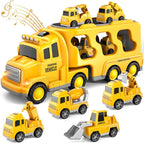Feuerwehr-Transporter-Set mit Licht und Sound -    Zorenza