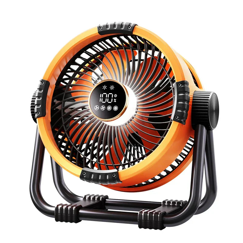 Campingventilator mit 20000mAh Akku und LED-Licht -    Zorenza