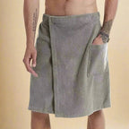 Badehandtuch-Wrap mit Klettverschluss und Tasche -    Zorenza