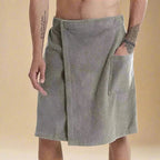 Badehandtuch-Wrap mit Klettverschluss und Tasche -    Zorenza