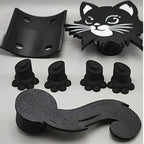 1/2Set Nette 3D Gedruckt Schwarze Katze Rollen Halter Katze Wc Badezimmer Rollen Papier Lagerung Rack Spaß schwarze Katze Badezimmer Dekor Set Zorenza