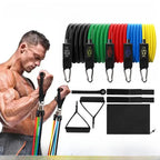 Widerstandsbänder Set 11-teilig – Fitnessbänder für Zuhause -    Zorenza