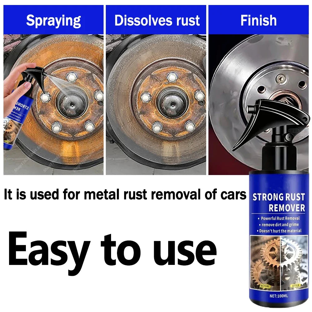 Clean Metal Iron Prowder Quickly Auto Exhaust Pipe Rust Derusting Spray Stain Removal Agent Zorenza