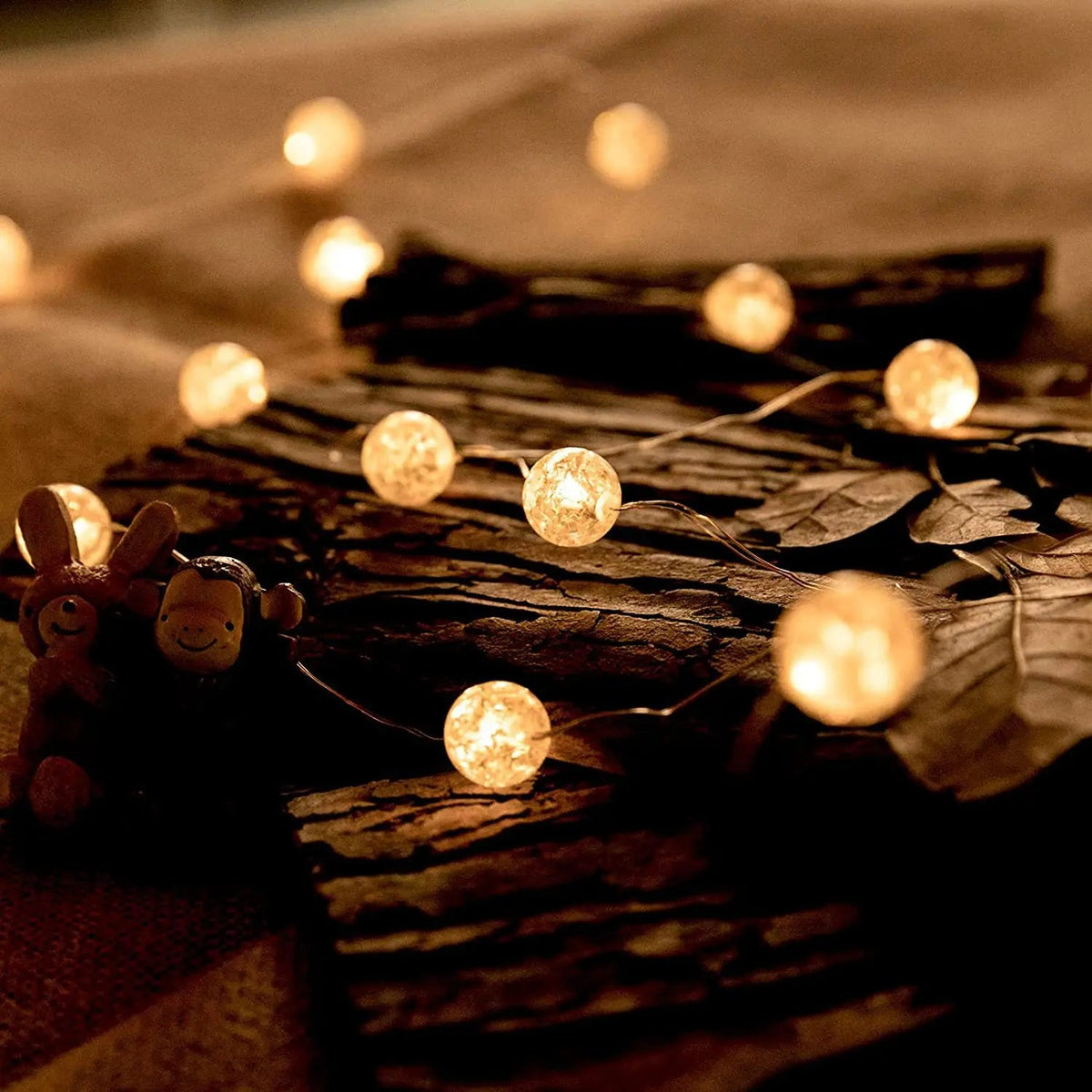 LED Lichterkette Kristallkugeln Warmweiß -    Zorenza