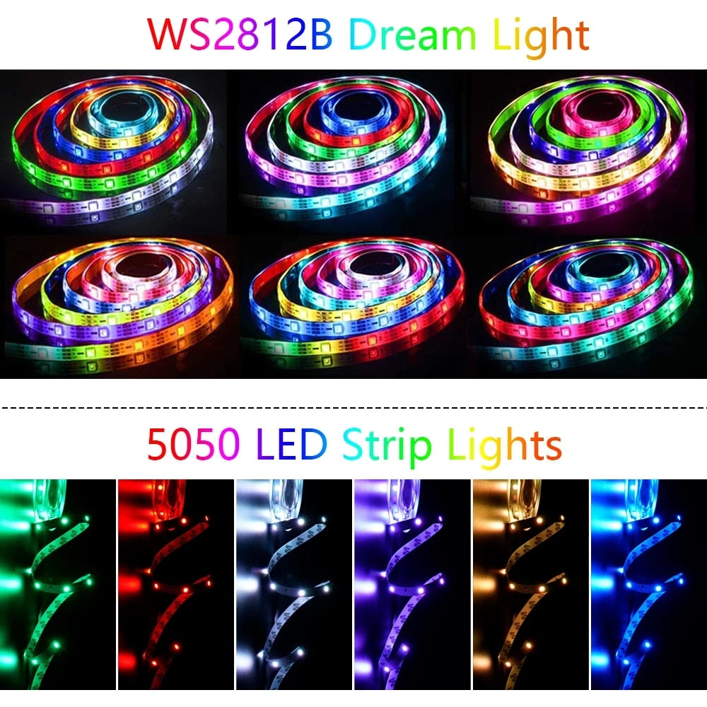 LED-Lichtband RGB mit Fernbedienung und App-Steuerung -    Zorenza