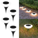 Solar-Bodenleuchte mit 14 LEDs und 360°-Bodenbeleuchtung – 4er-Set Zorenza