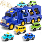 Feuerwehr-Transporter-Set mit Licht und Sound -    Zorenza