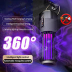 Mückenfalle elektrisch mit UV-Licht – Wiederaufladbar und tragbar -    Zorenza