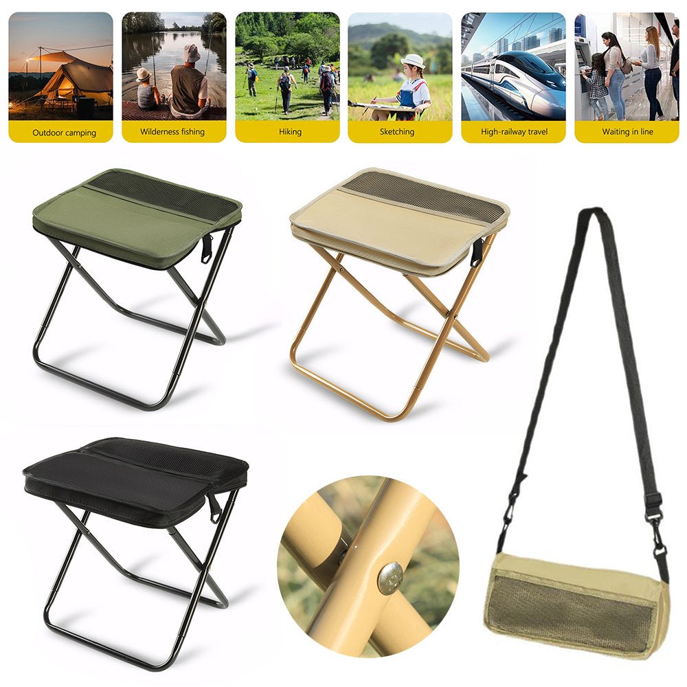 Klappstuhl mit Tragetasche – 2-in-1 für Outdoor -    Zorenza