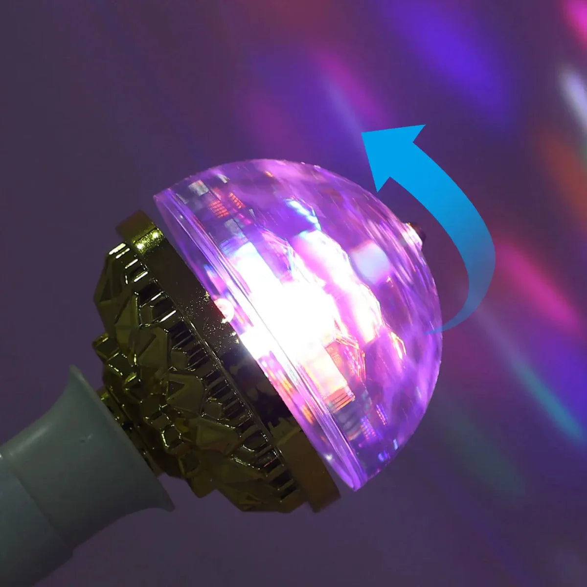 LED Discolampe E27 mit RGB-Effekt und Rotation -    Zorenza