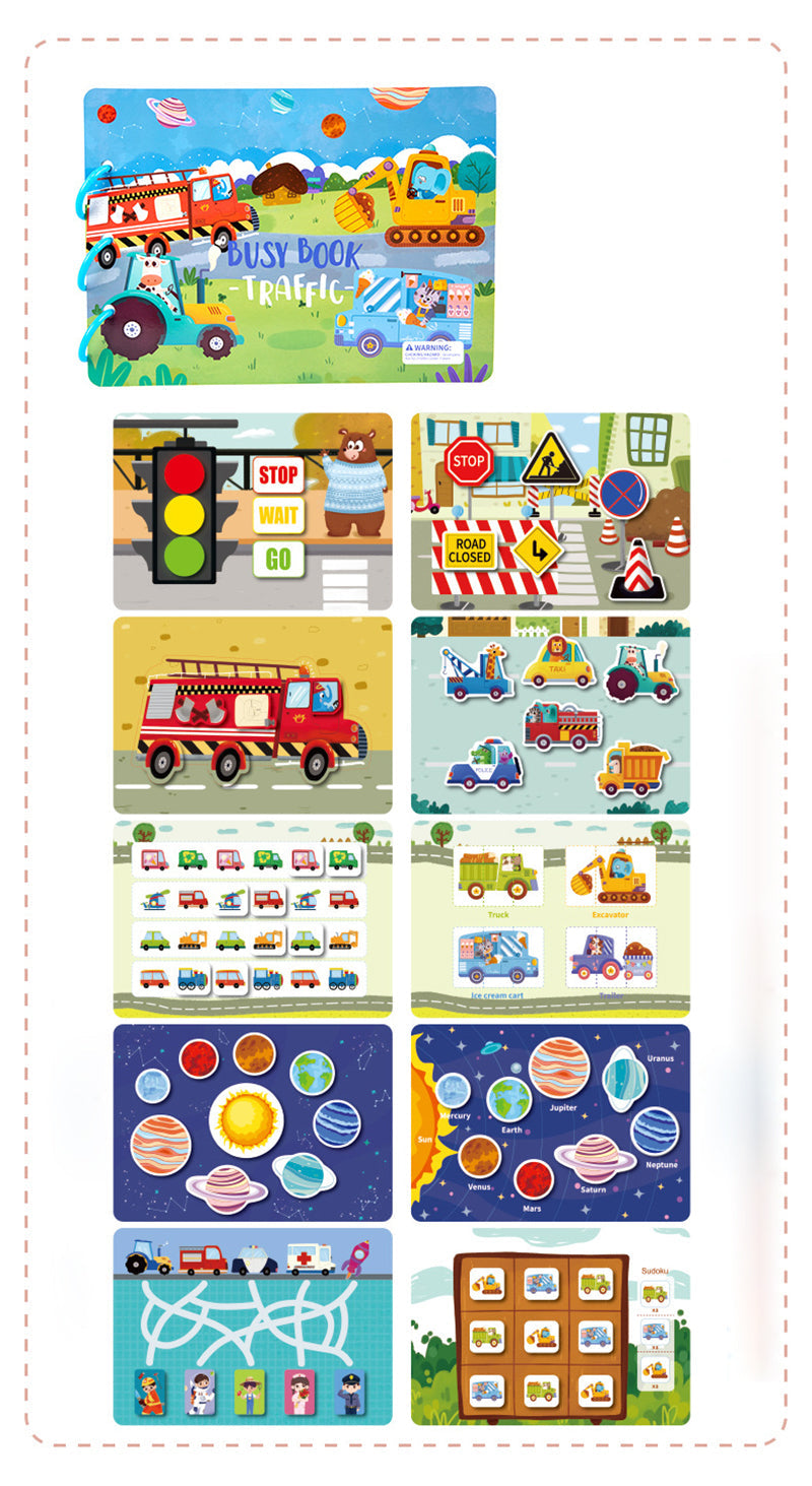 Busy Book Montessori – Interaktives Lernbuch für Kinder -    Zorenza