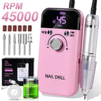 45000 RPM oplaadbare elektrische nagelboormachine Professionele nagelboren voor gelnagels Polish Draagbare nagelvijl manicure tool Zorenza