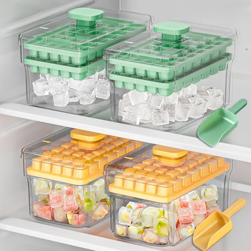 Eiswürfelbehälter mit Deckel, Vorratsbehälter und Schaufel -    Zorenza