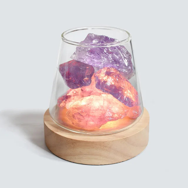 Salzlampe Himalaya mit Diffusor und Akku -    Zorenza