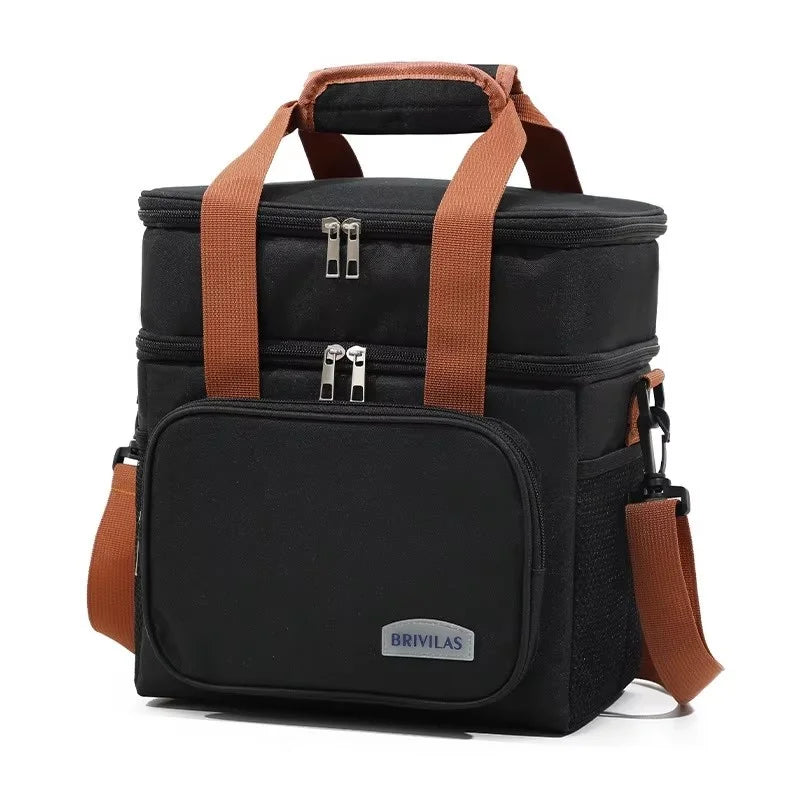 Kühltasche mit Doppelfach und Umhängegurt -    Zorenza